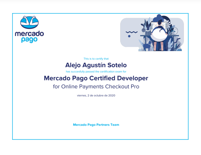 Desarrollador Mercado Pago Certificado | Integración Checkout Pro